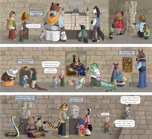 Мышик в музеях мира. Эрмитаж и Лувр