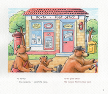 Куда торопятся мишки? Where are the bears rushing off to?